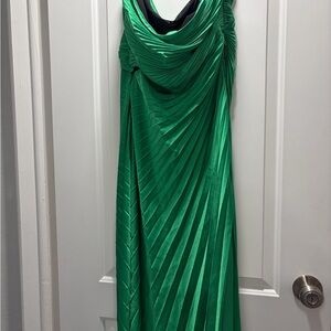 A.L.C. Vibrant Green One Shoulder Dress